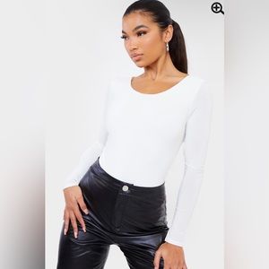 Pretty Little Thing White Bodysuit